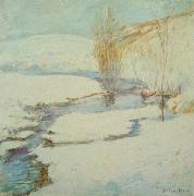 John Henry Twachtman Winter Landscape oil painting reproduction
